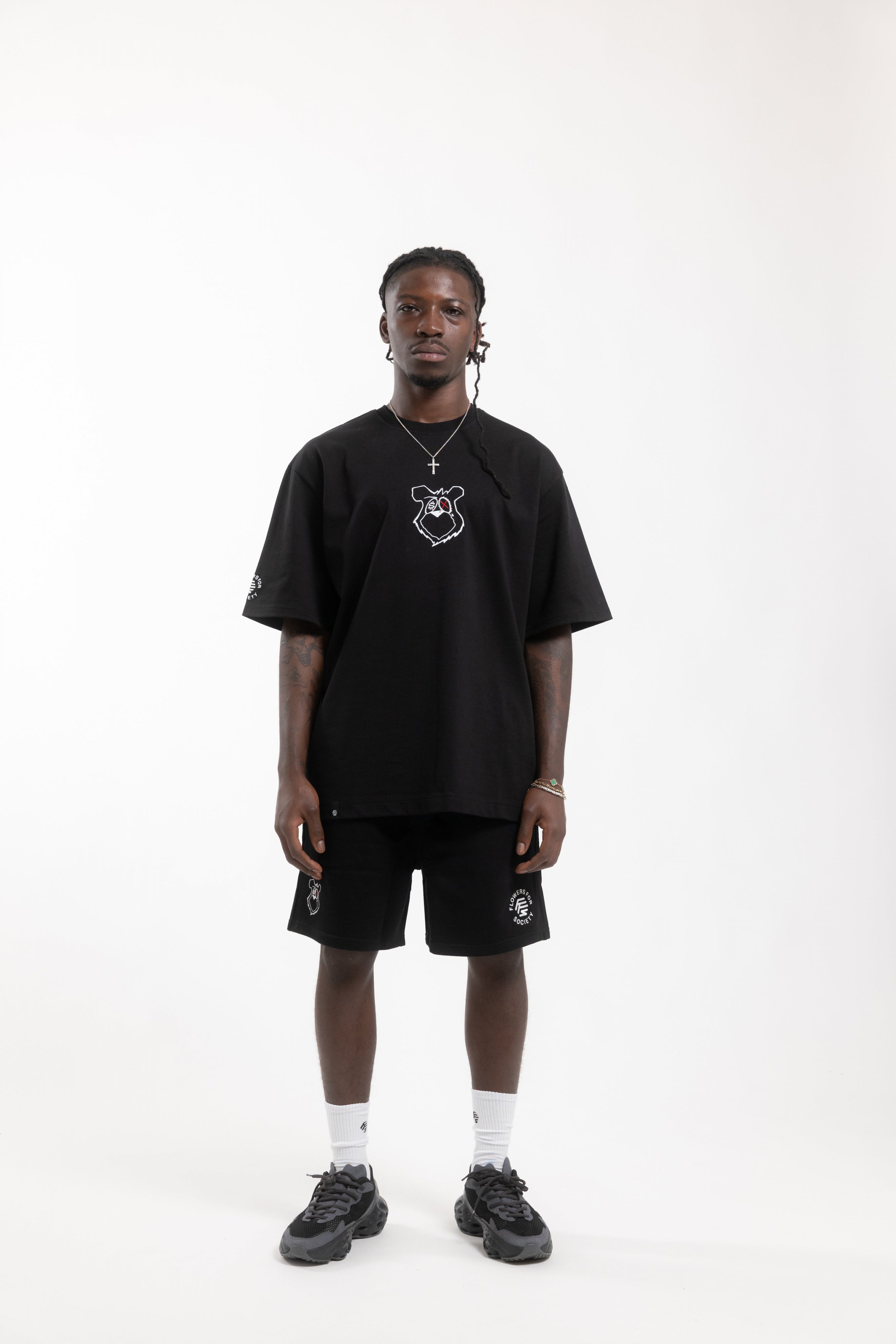 flowers-for-society-king-saladeen-shorts-black image 3