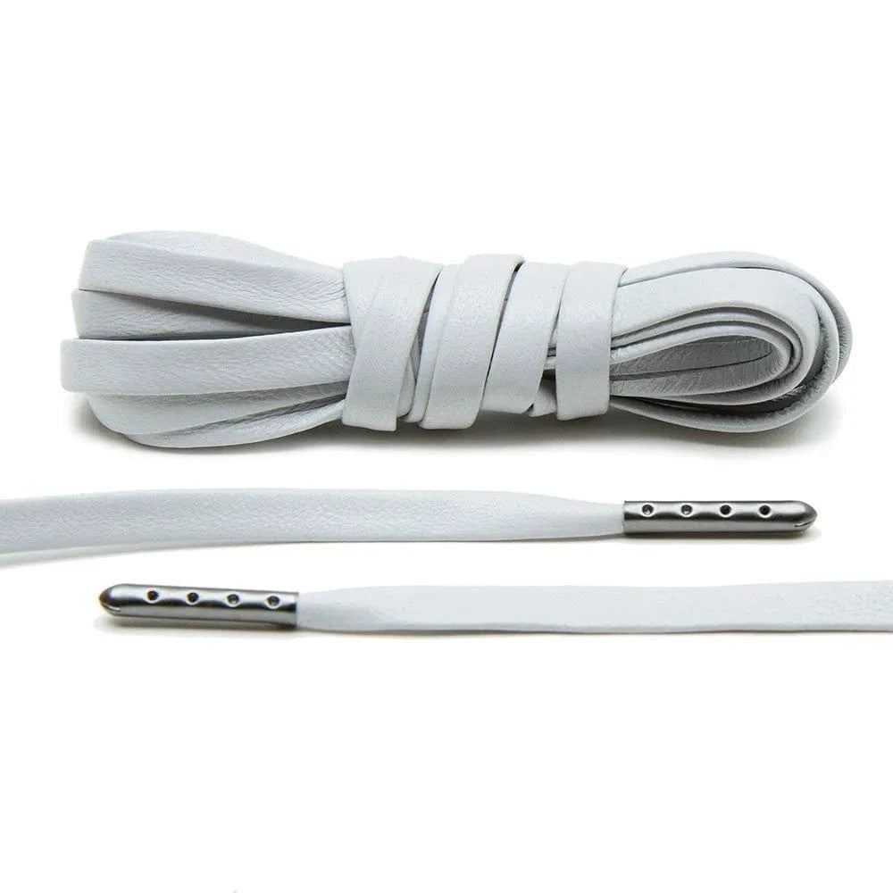 angelus-light-grey-luxury-leather-laces-leder-schn-rsenkel-mit-gunmetal-aglets image 1