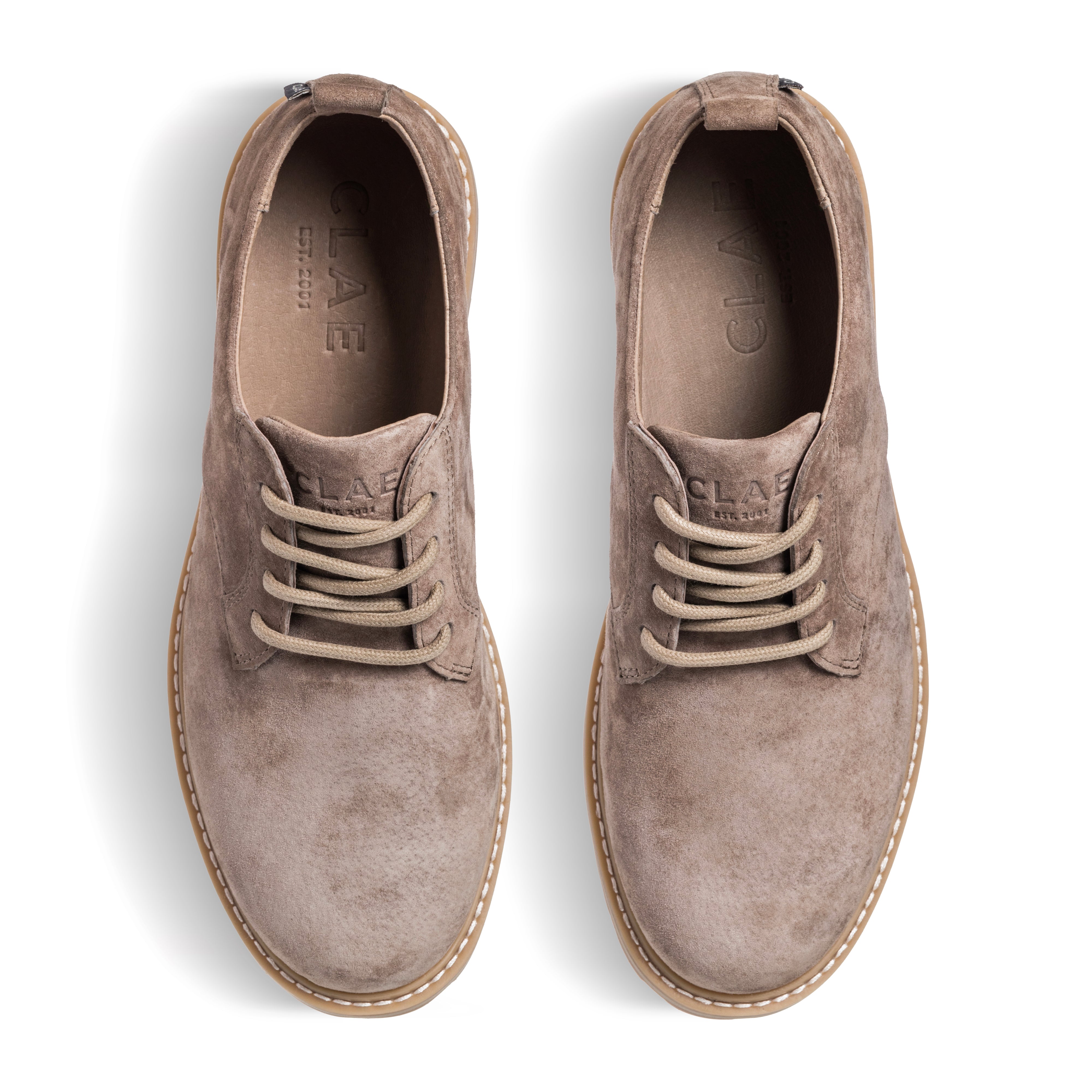 clae-logan-derby-sneaker-silver-mink-suede image 4