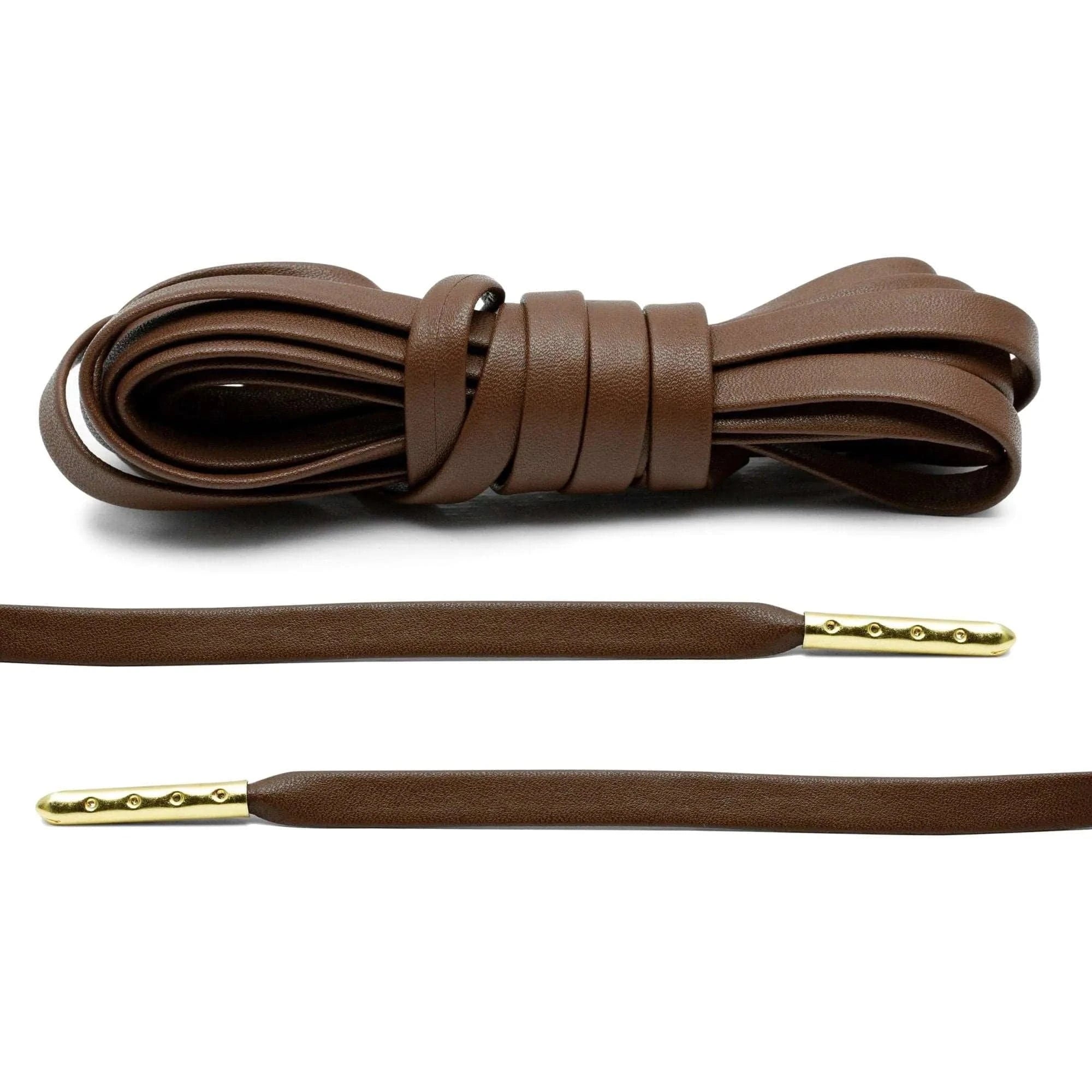 angelus-brown-luxury-leather-laces-gold-plated-schn-rsenkel image 1