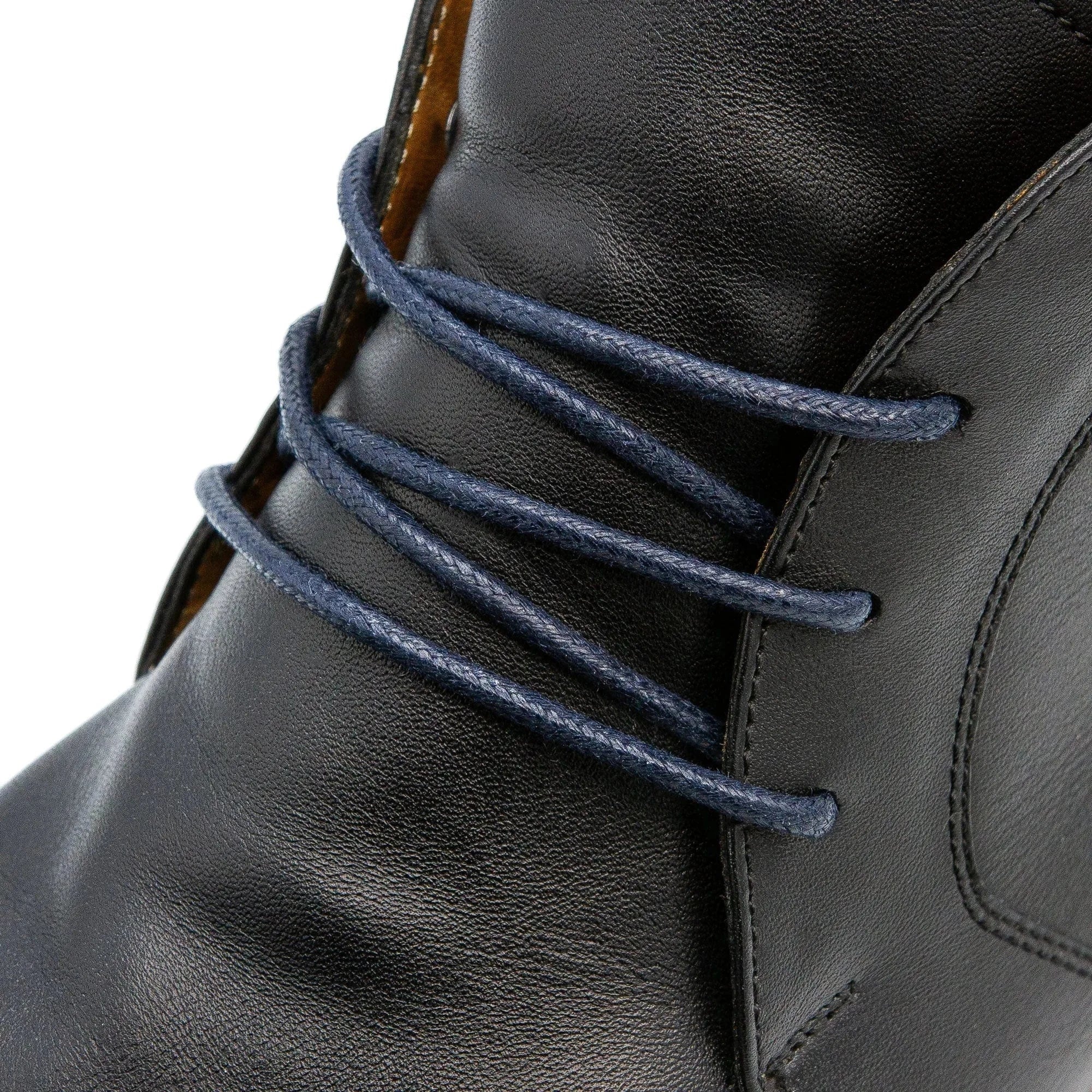 angelus-navy-blue-waxed-dress-schn-rsenkel image 2