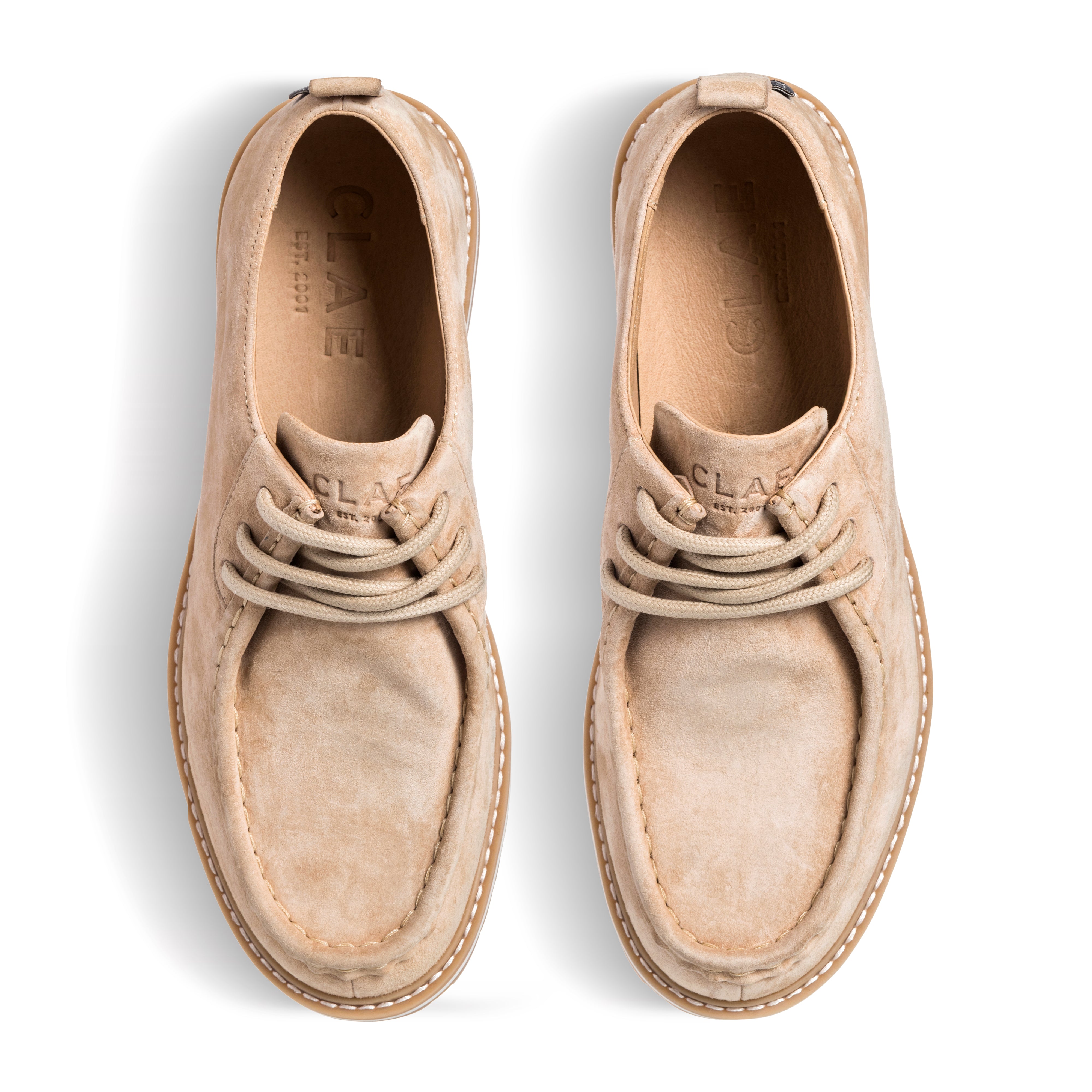 clae-morrison-moc-toe-sneaker-safari-suede image 3