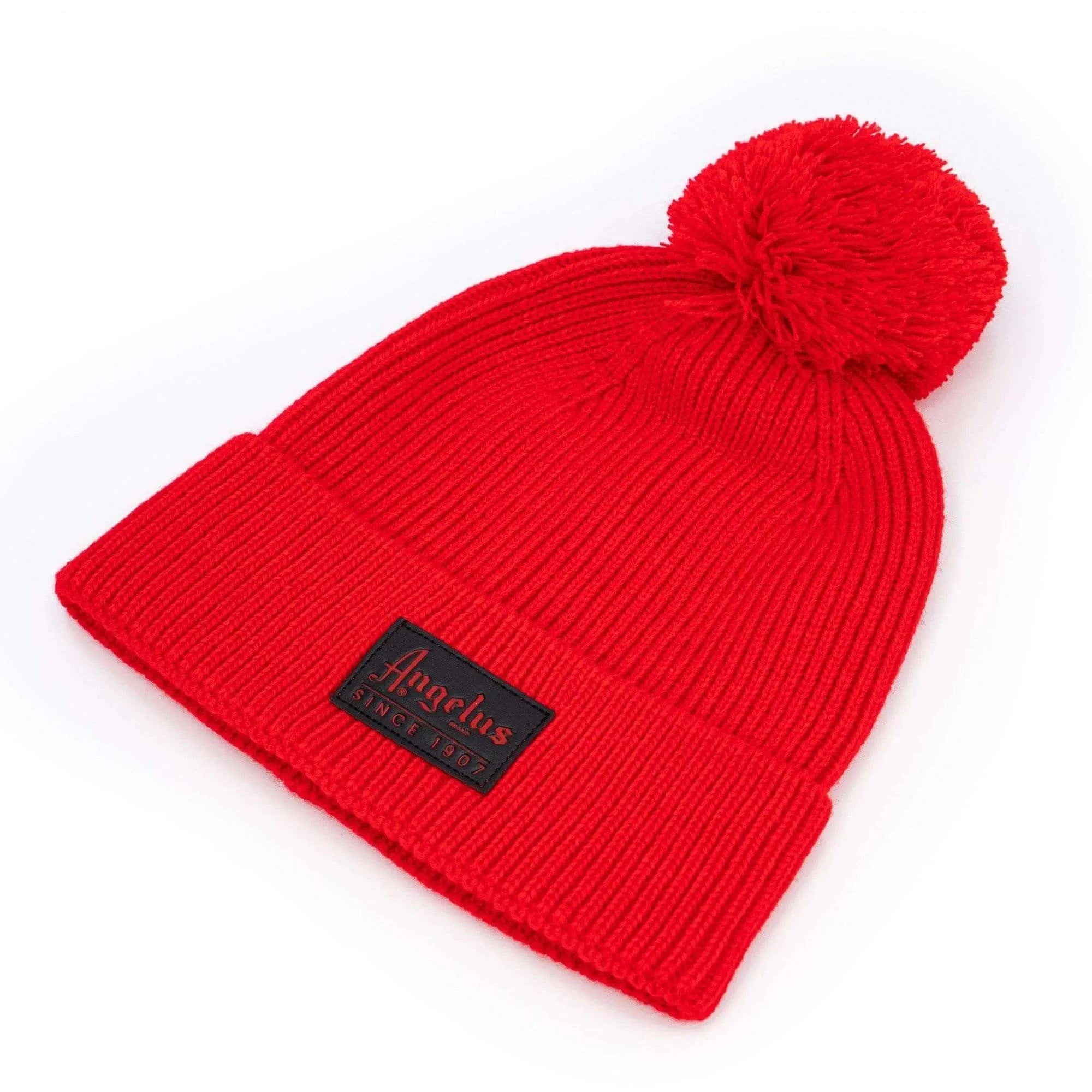 angelus-red-pom-strick-beanie image 2
