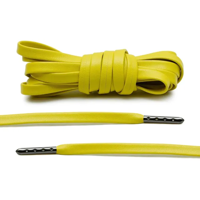 angelus-yellow-luxury-leather-laces-gunmetal-gelbe-leder-schn-rsenkel image 1