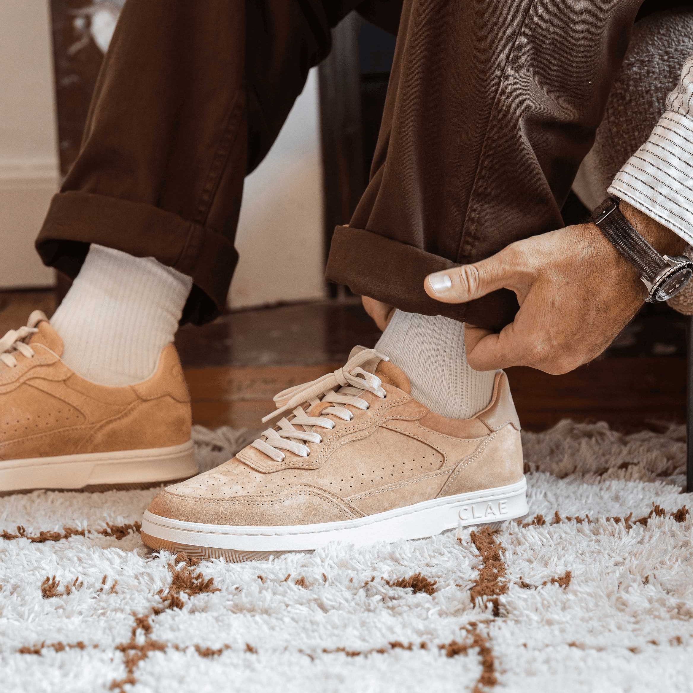 clae-haywood-court-sneaker-italian-leather-suede image 2