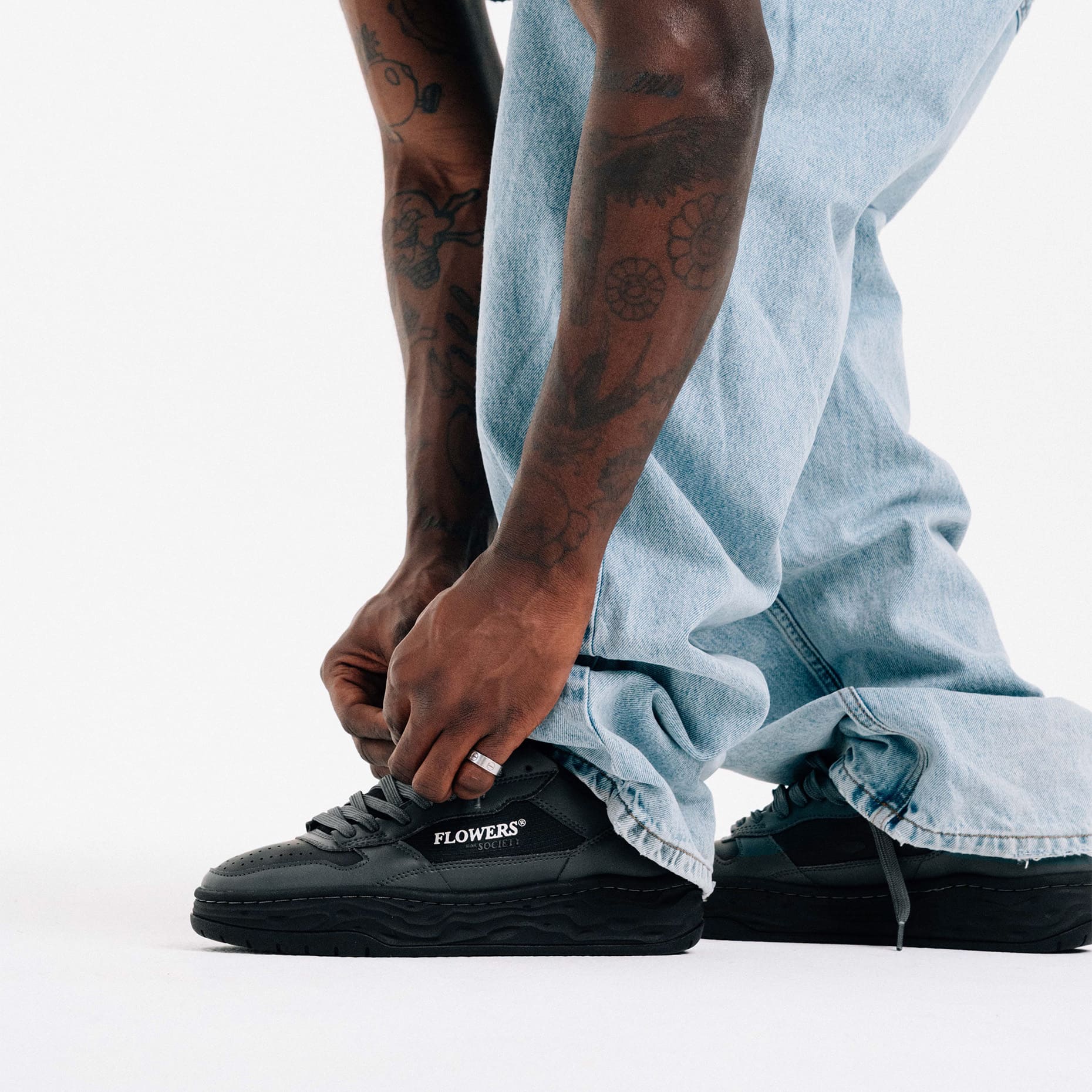 flowers-for-society-offshoot-black-mud-sneaker image 6