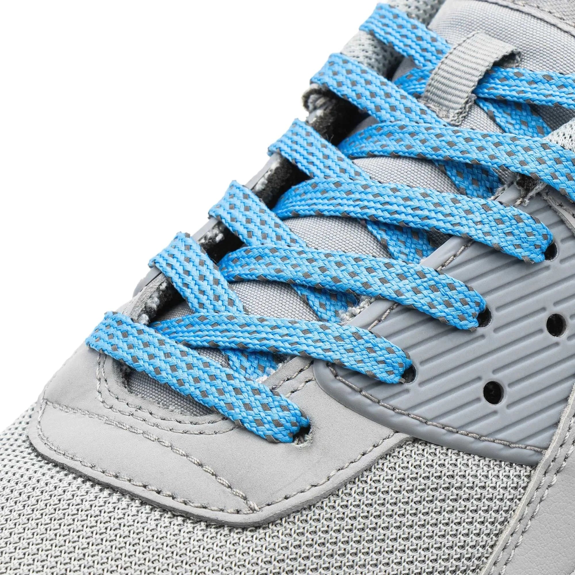 angelus-cove-blue-reflective-flat-laces-2-0 image 2