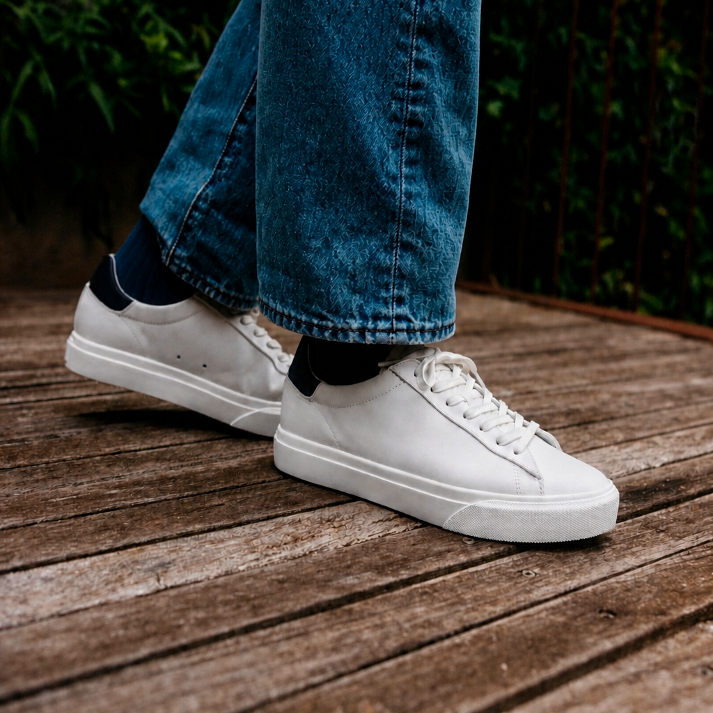 clae-bradley-venice-sneaker-white-navy-white image 2