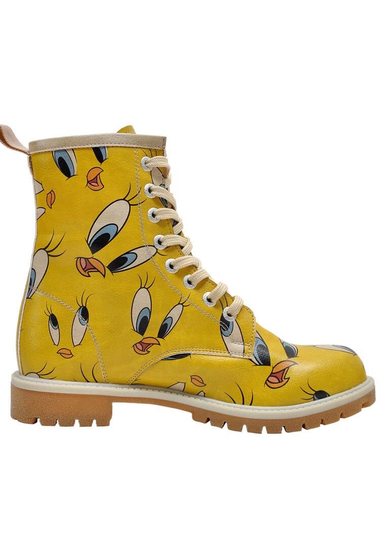 dogo-wb-vegane-damen-stiefeletten-tweety-in-yellow image 4