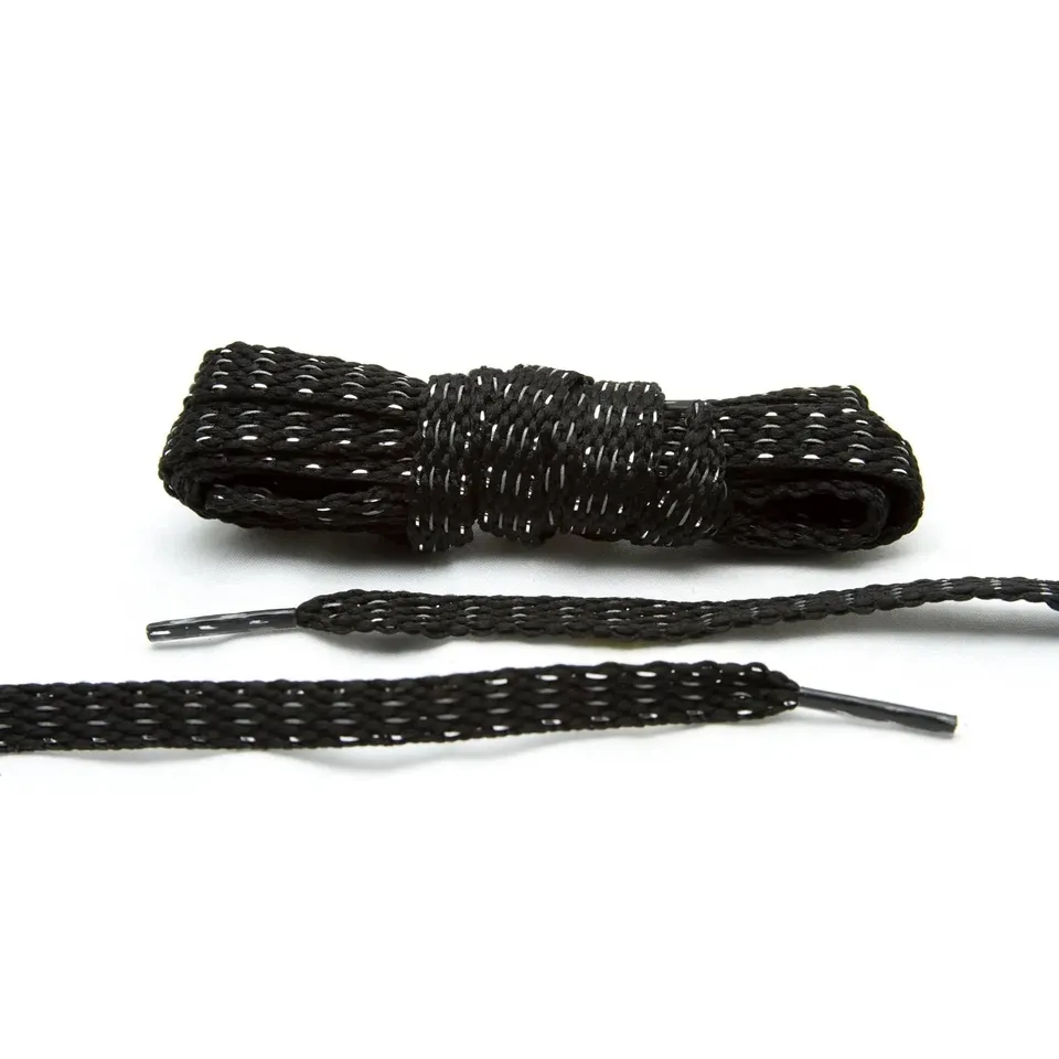 angelus-black-reflective-flat-laces-reflektierende-flache-schn-rsenkel image 1