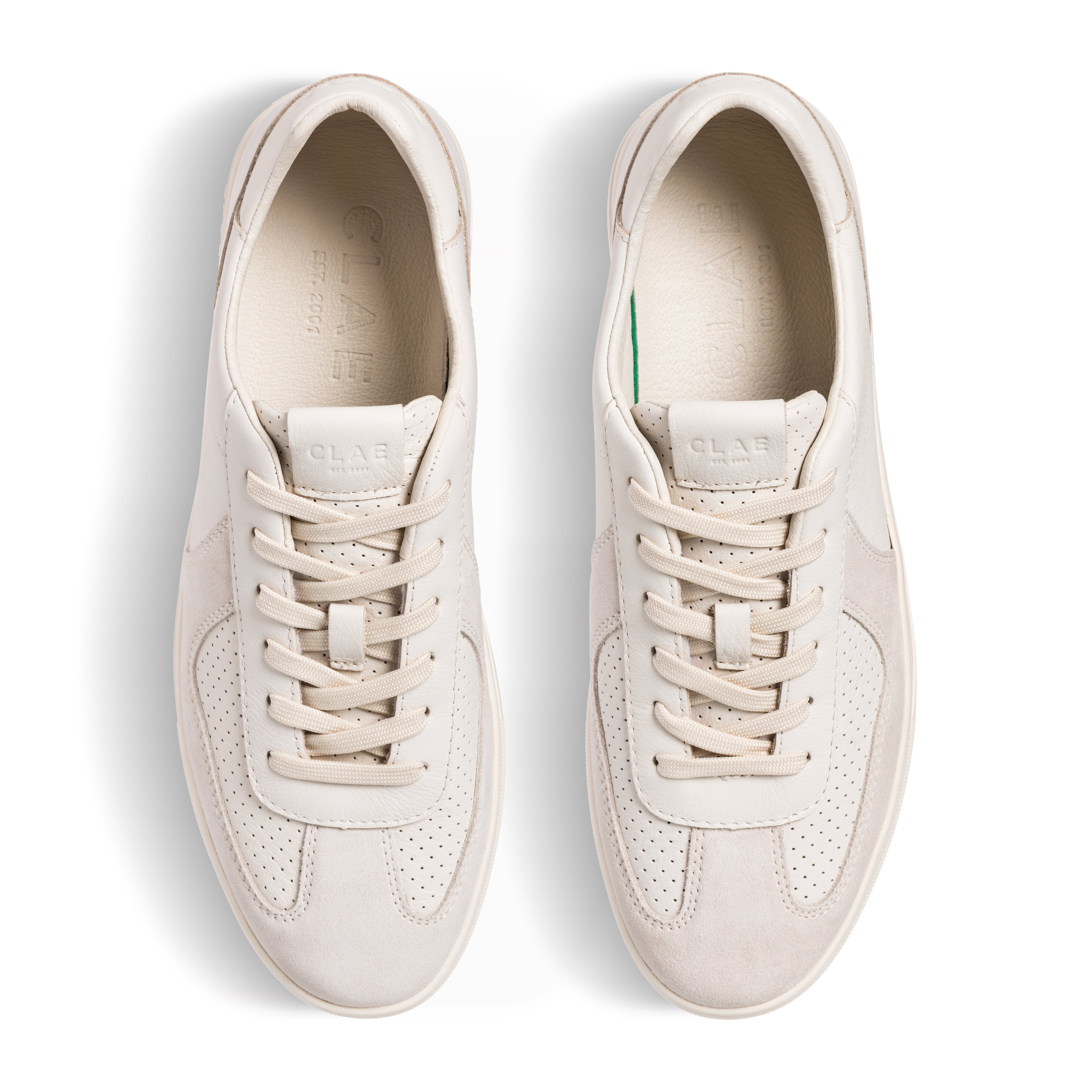 clae-bastian-sneaker-triple-off-white-leather image 3